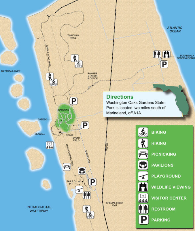 Map of Washingon Oaks Garden State Park