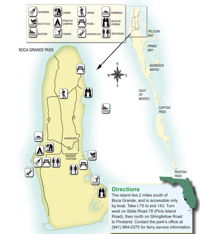 Map of Cayo Costa State Park