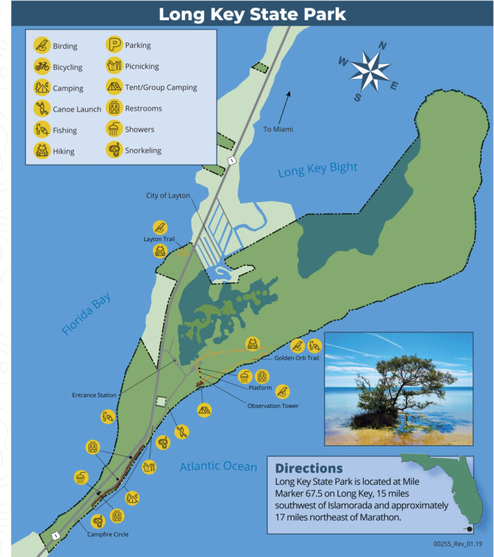 Long Key State Park 2022 6 26 long key SP map 2 Long Key State Park: Fun place for a day in the Florida Keys