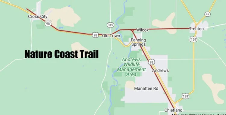 nature coast trail 2022 6 nature coast trail map Nature Coast trail: A rural bike ride & fun trestle