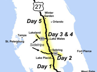 Miami to Orlando roadtrip along US 27.