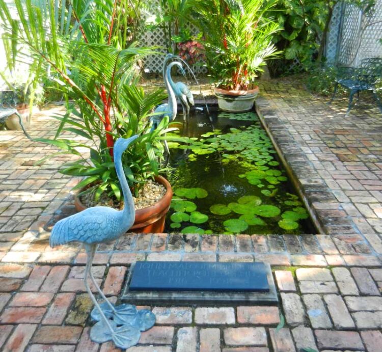 There is almost an acre of gardens surrounding the Key West Audubon House and Tropical Gardens, including a koi pond. (Photo: Bonnie Gross)