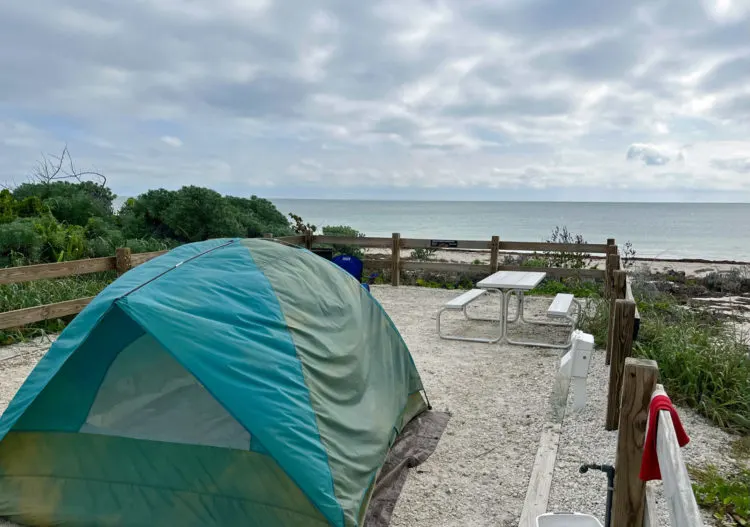 Oceanside camping at Bahia Honda State Park is highly sought after. This gorgeous campsite is Sandspur campground #72. (Photo: David Blasco)