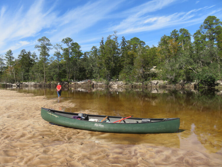 Blackwater River near Milton FL and its broad sandbars make for a great kayaking, canoing or tubing experience. (Photo: David Blasco)
