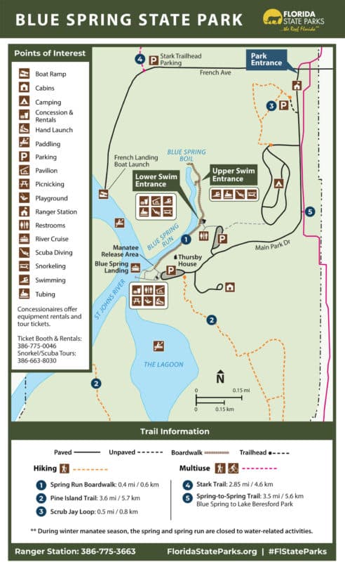 Swimming and tubing is back at Blue Spring State Park in Central Florida 7 blue spring state park BlueSpring MAP Swimming and tubing is back at Blue Spring State Park in Central Florida