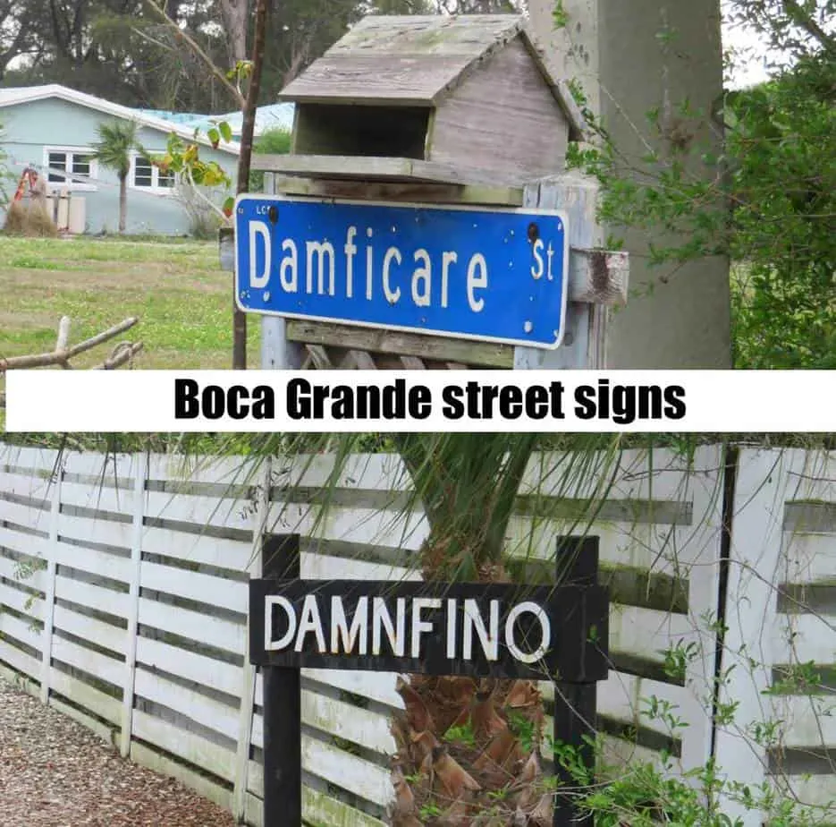We loved the whimsical streets signs we encountered as we bicycled around Boca Grande. (Photo: David Blasco)