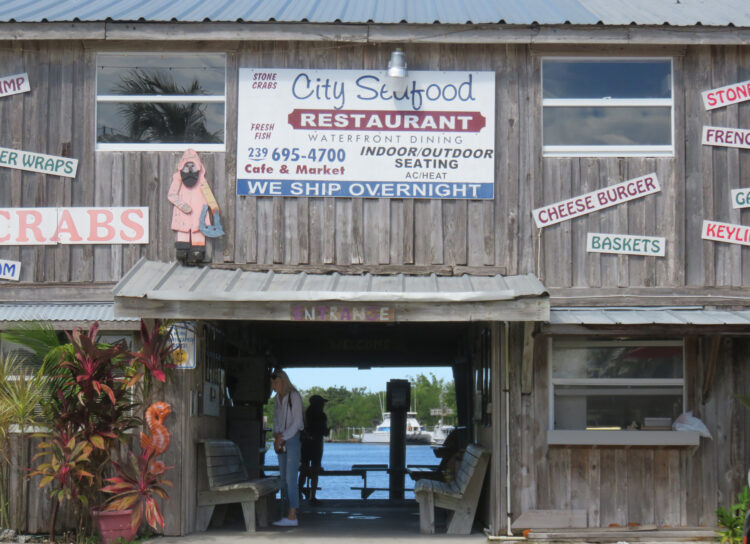 City Seafood in Everglades City: A favorite place for Florida stone crabs.