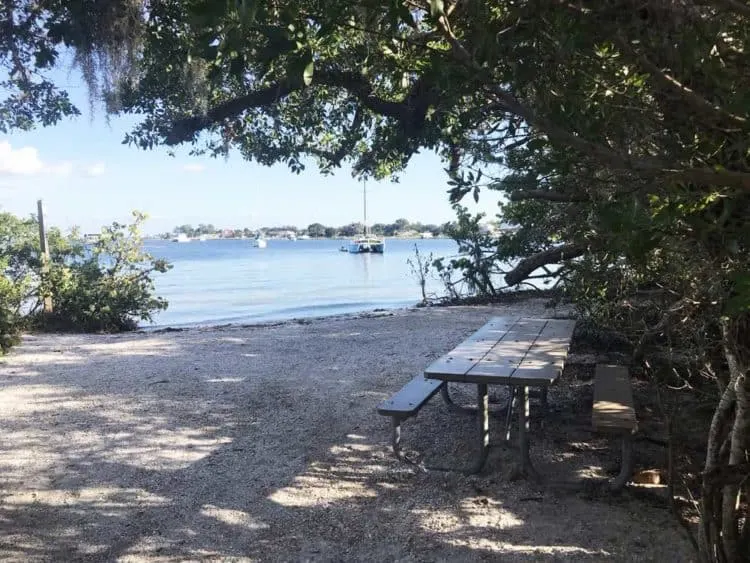 The DeSoto National Memorial has benches and picnic tables with scenic views of the Bradenton River. (Photo: Bonnie Gross)