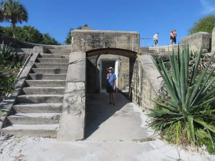 The historic Fort Dade on Egmont Key is surrounded by jungle vegetation and open for exploration by visitors. (Photo: David Blasco)