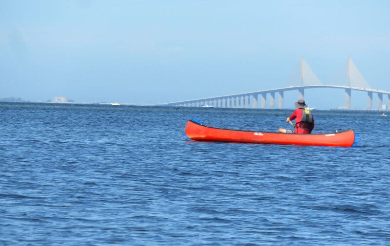 Emerson Point Preserve: Four reasons to discover this jewel in Palmetto 1 Emerson Point Preserve in Palmetto: paddling a canoe in the Terra Ceia Bay with spectacular views of the Sunshine Skyway Bridge. (Photo: David Blasco)