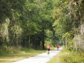 Gainesville-Hawthorne Trail is one of the state’s best bike trails. (Photo Bonnie Gross)
