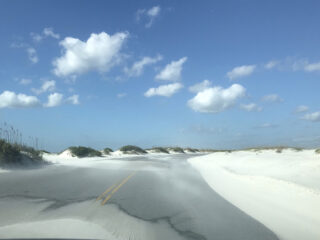 National parks in Florida: With white sand that looks like snow drifts on a windy day, this is the Opal Beach section of Gulf Island National Seashore. (Photo: Bonnie Gross)