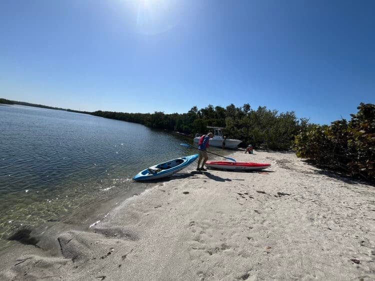 Siesta Key kayaking trail: Paddle a pretty Sarasota waterway 1 Siesta Key kayaking: Here's where you stop to explore Hidden Beach, which is a brief walk on a pathway to dunes to the Gulf. (Photo: Bonnie Gross)