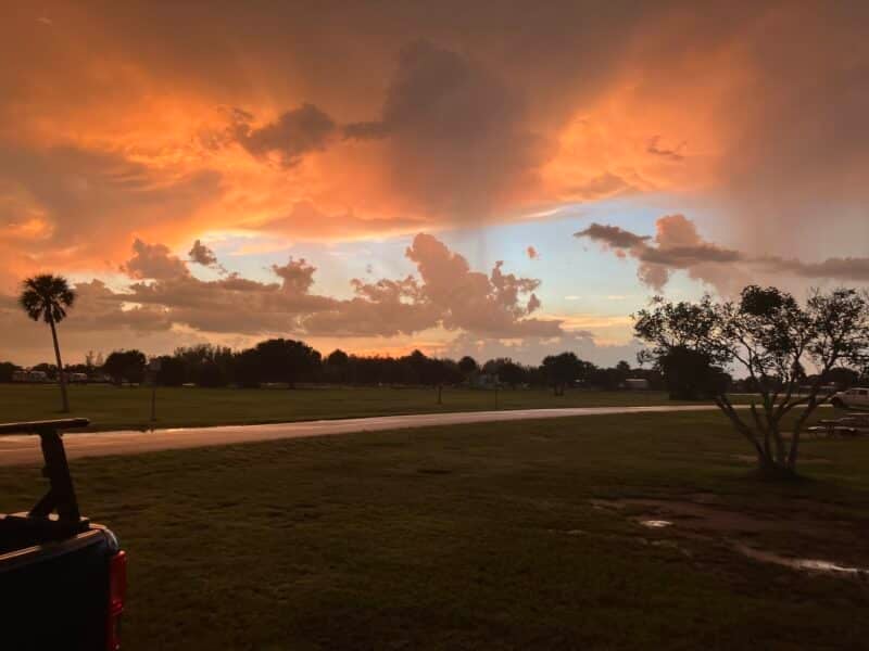 Long Point Park is a delightful island campground near Sebastian Inlet 1 long point campground sunset