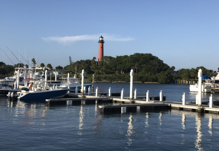 Things to do in Jupiter Fl: You can enjoy the view of the lighthouse from many vantage points, plus it's one of the rare Florida lighthouses you can climb for a spectacular view. (Photo: Bonnie Gross)