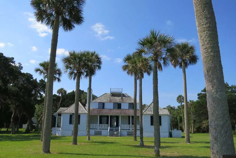 The 1798 Kingsley Plantation house faces the Fort George River. It's a key site in the Timucuan Ecological and Historic Preserve. (Photo: Bonnie Gross)