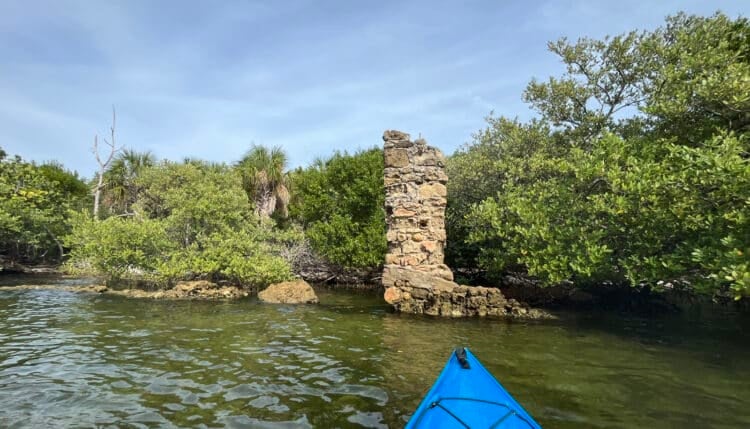 John D. MacArthur State Park: Kayak trail to Munyon Island for beaches, mangrove tunnels 5 Munyon Island Macarthur beach munyon hotel ruins John D. MacArthur State Park: Kayak trail to Munyon Island for beaches, mangrove tunnels