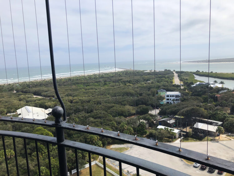 The view of Ponce Inlet from the top of the lighthouse is worth the climb. (Photo by Deborah Hartz-Seeley)