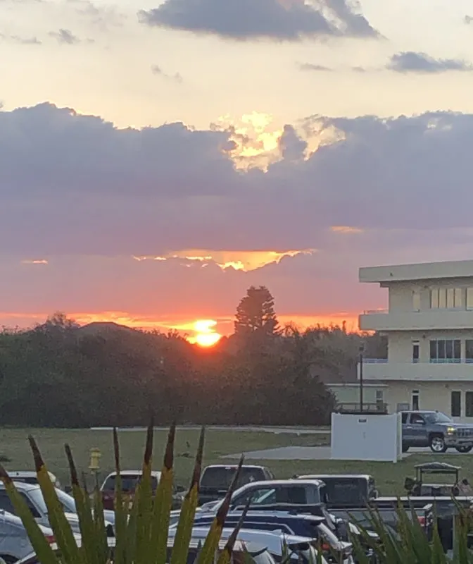 This sunset was captured from a small parking area with free parking and beach access (at 4801 S, Atlantic Ave.) in Ponce Inlet.  (Photo by Deborah Hartz-Seeley)