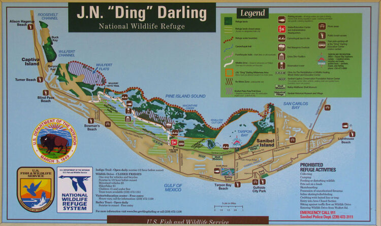 things to do on Sanibel Sanibel Map of J.N. Ding Darling National Wildlife Refuge What makes Sanibel special – and 9 ways to experience it