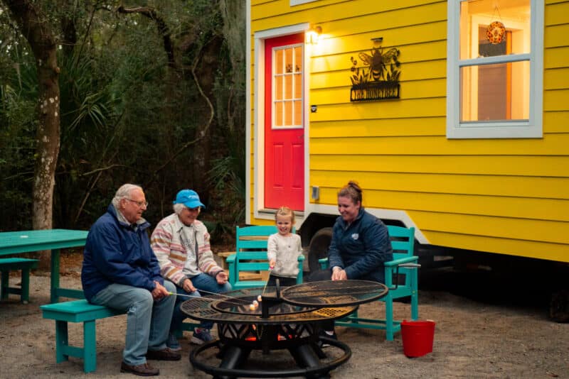 Anastasia State Park seduces. Stunning beach, shady campground. 7 anastasia state park glamping bungalows