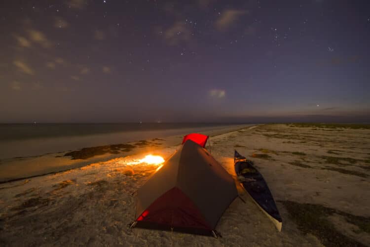 beach camping in florida