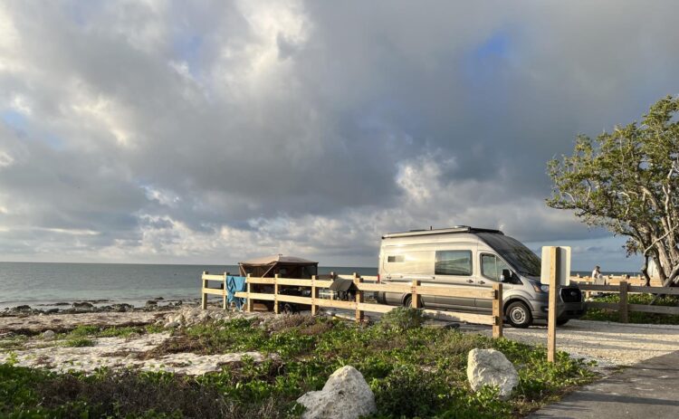 There's not a lot of foliage or trees separating campsites at Bahia Honda Sandspur Campground, but the sites are well spaced out to provide privacy. (Photo: Bonnie Gross) 
