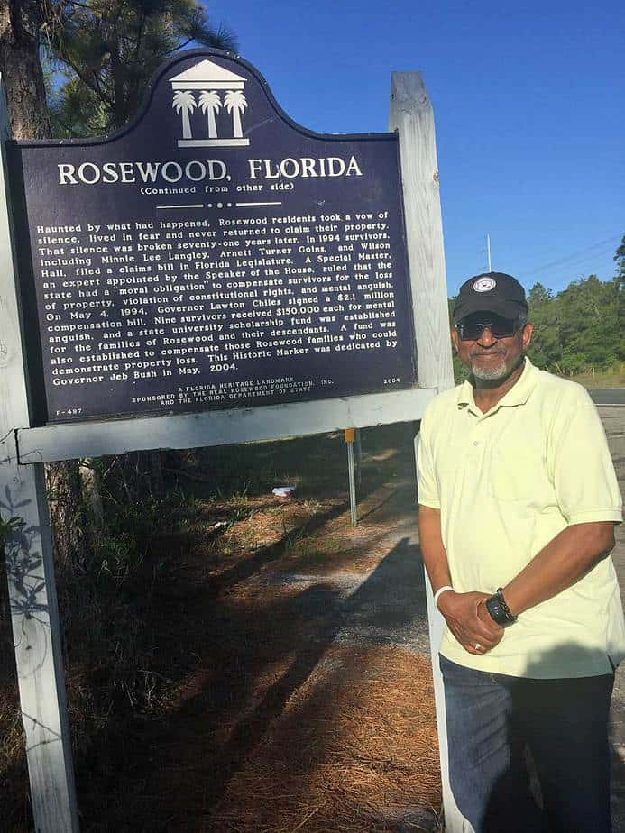 florida black history rosewood massacre marker doug lyons