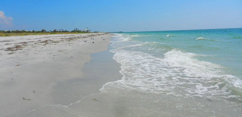 The beach at Boca Grande, a Gulf Coast Florida island.