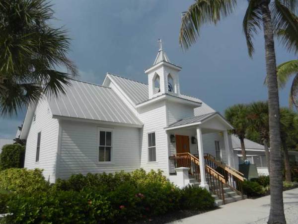 The oldest church on Boca Grande, a Gulf Coast Florida island.