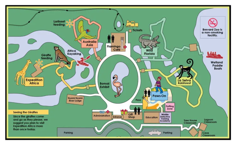 Brevard Zoo map