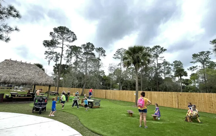 The playground and picnic area at Busch Wildlife Sanctuary. (Photo: Bonnie Gross)