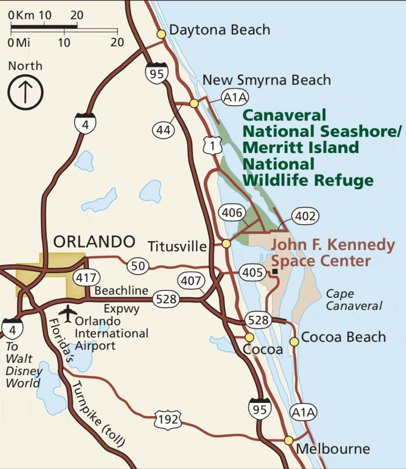 Unspoiled Canaveral beaches offer solace, beauty, refuge 2 Canaveral National Seashore canaveral regional map Unspoiled Canaveral beaches offer solace, beauty, refuge