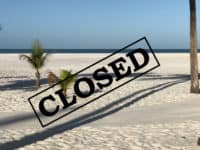 beaches closed