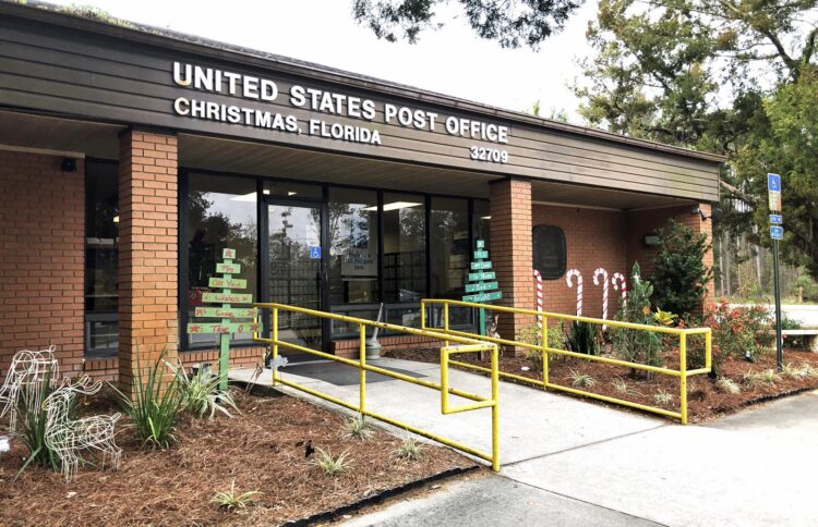The Christmas Post Office is dressed for the holiday at any time of year. Photo Deborah Hartz-Seeley