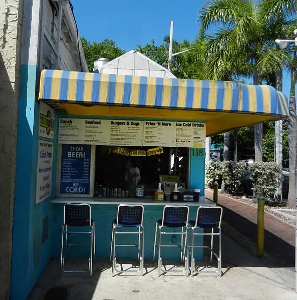 The Conch Shack on Duval in Key West is a tiny bargain-priced spot for authentic food.