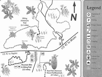 Collier-Seminole State Park trail map