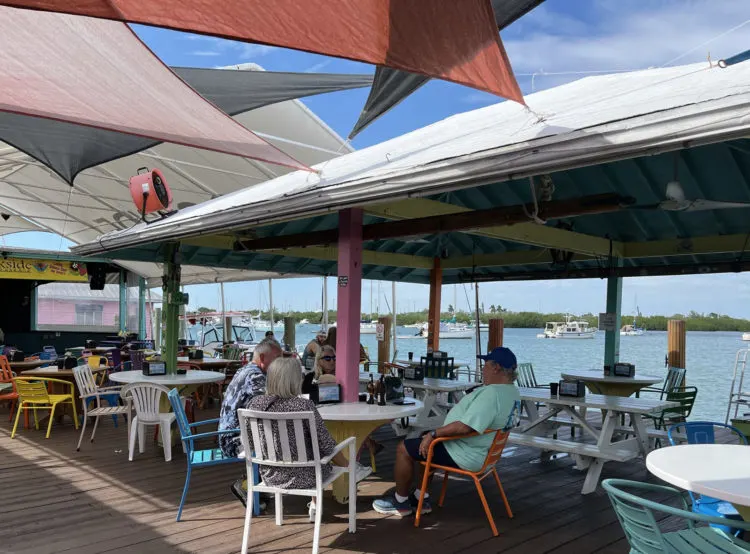 Dockside Boot Key Harbor is a Florida Keys dive bar with a great waterfront view and entertainment nightly. (Photo: Bonnie Gross)