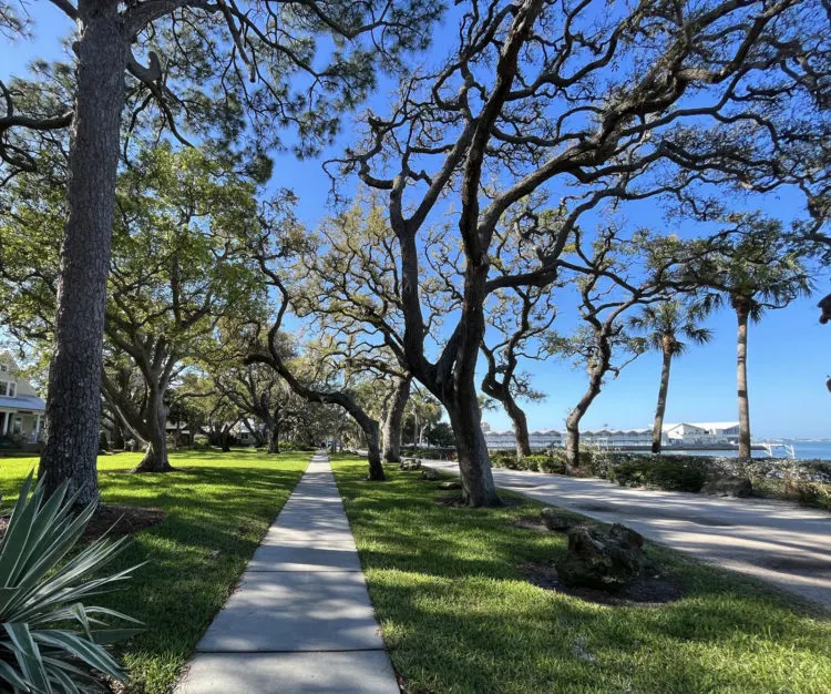 Things to do in Dunedin, Florida: It's a beautiful stroll along the waterfront on Victoria Drive. (Photo: Bonnie Gross)