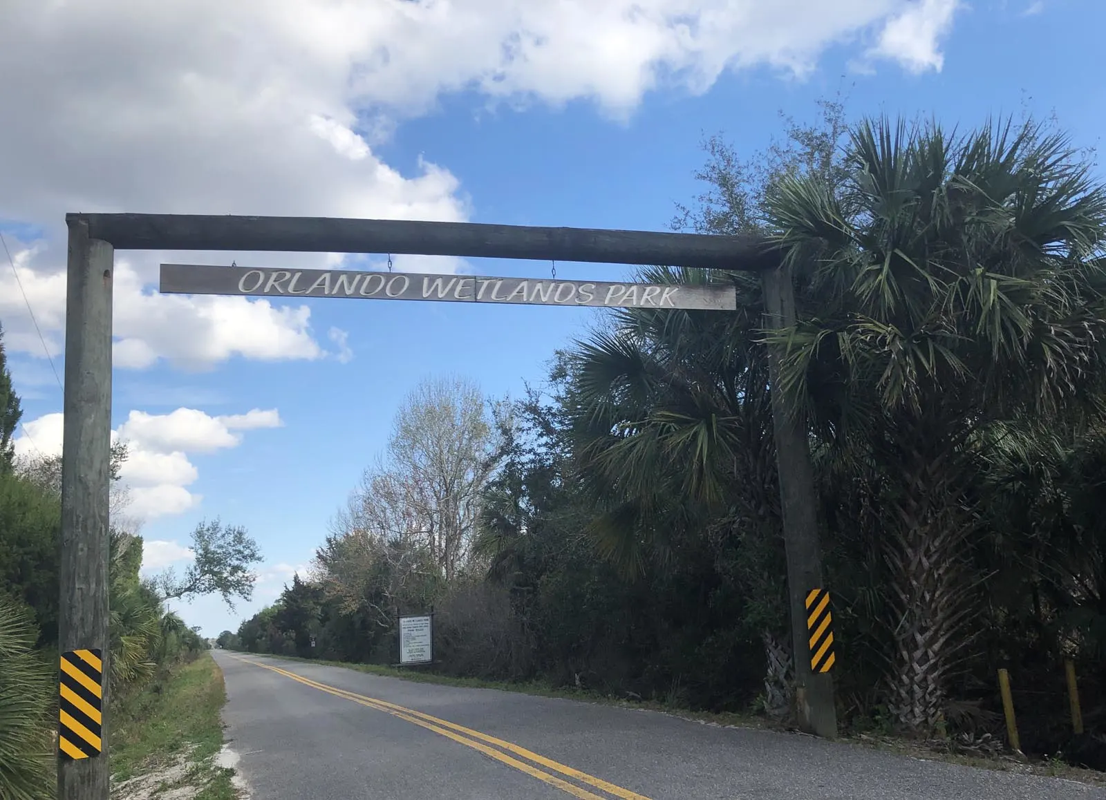 This unimposing sign over a street in Christmas lets you know you’ve arrived at an amazing place for seeing wildlife. (Photo: Deborah Hartz-Seeley)