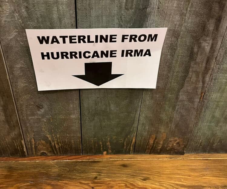 Take a perfect trip to Everglades City 7 The Museum of the Everglades in Everglades City has an excellent exhibit on hurricanes that have ravaged the town -- and the museum. Water lines from Hurricane Irma are pointed out in the museum and also at other places around town. (Photo: Bonnie Gross)