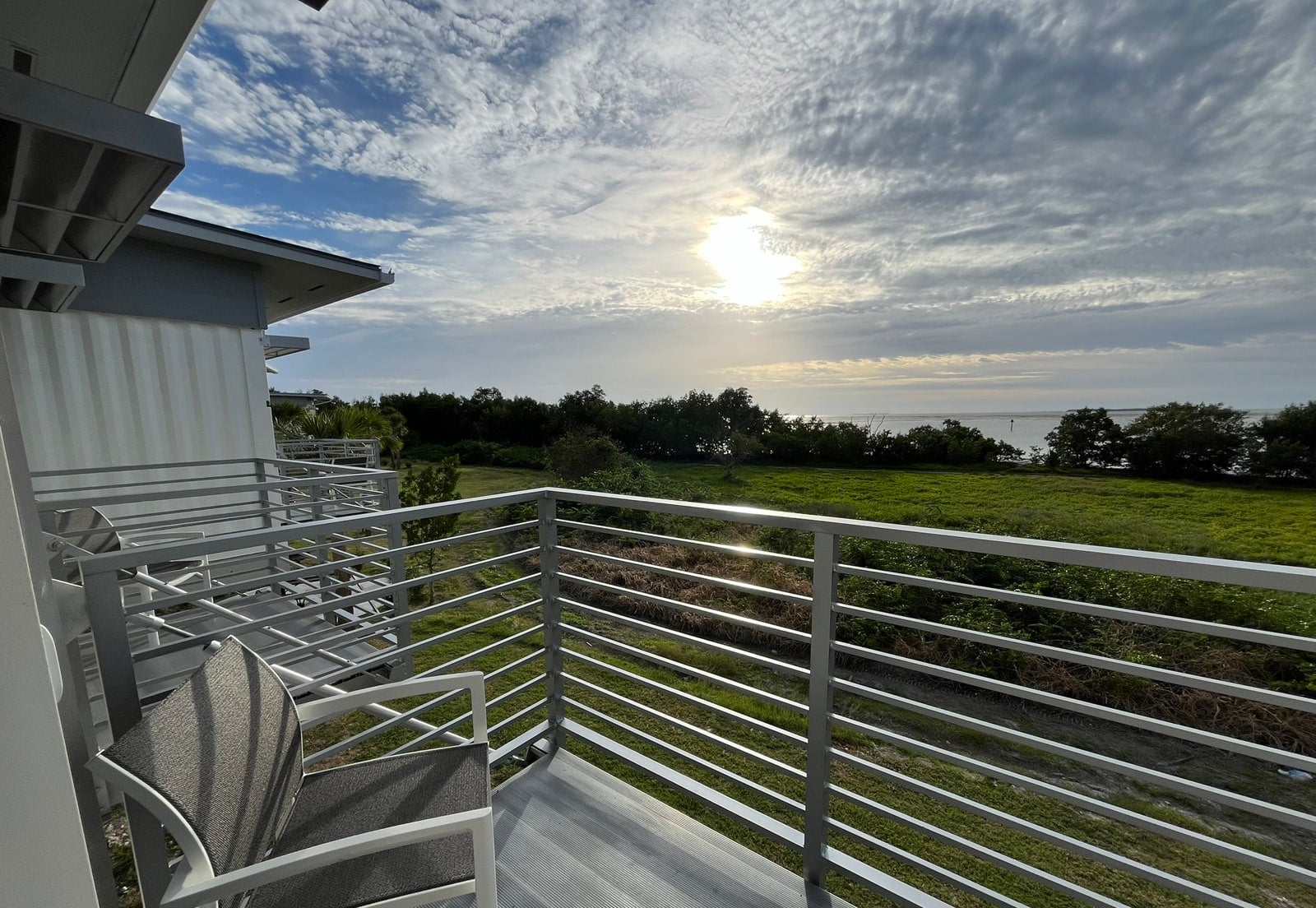Balcony on Flamingo Lodge room