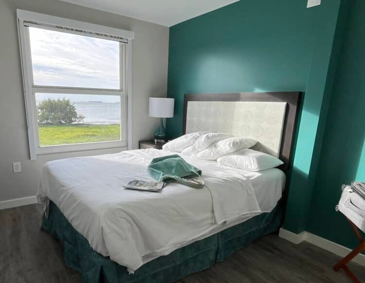 Flamingo Lodge, a new hotel, elevates Everglades National Park outpost 5 The bedroom in the studio unit at Flamingo Lodge has a great view too. (Photo: Bonnie Gross)