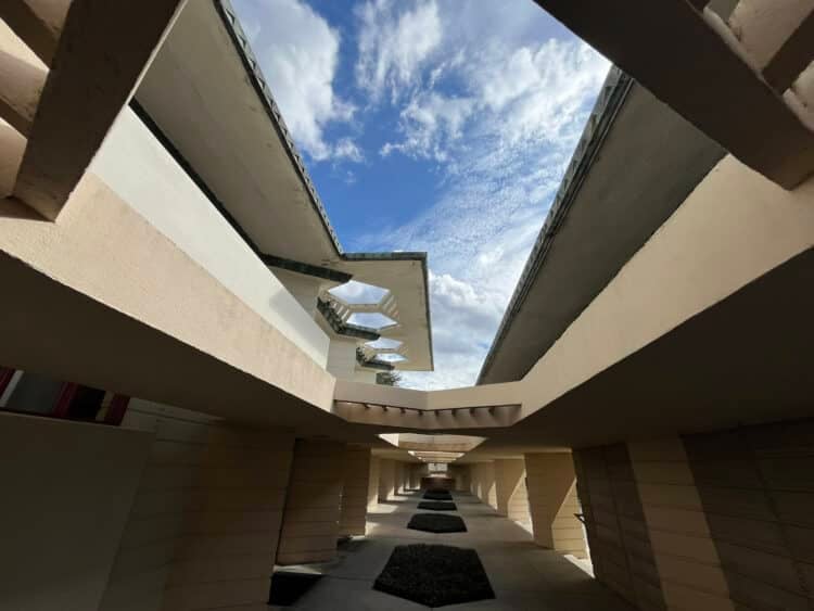 Frank Lloyd Wright at Florida Southern College: 13 unique and beautiful buildings to see and tour 5 The Esplanade at Florida Southern College, Frank Lloyd Wright designed campus.(Photo: Bonnie Gross)