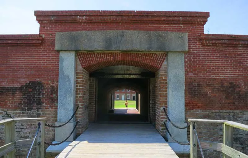 The entrance to Amelia Island's famous fort at Fort Clinch State Park. (Photo: Bonnie Gross)