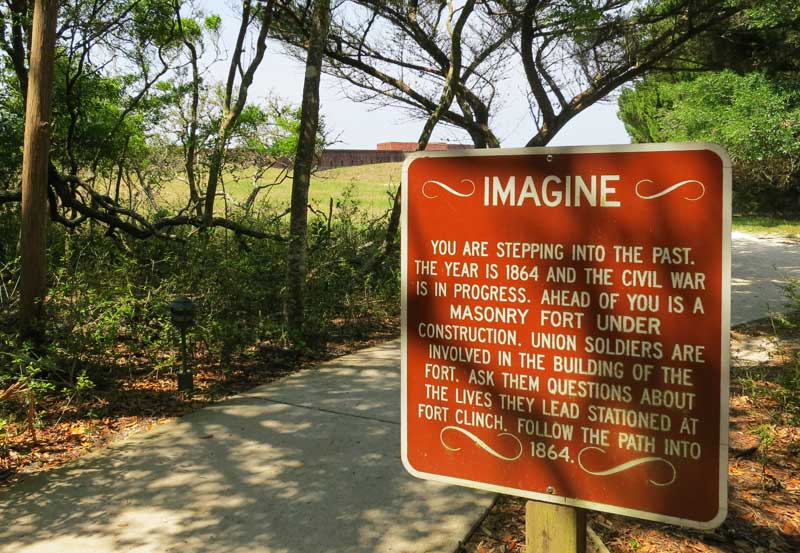 As you enter the historic area of Fort Clinch State Park, you are encouraged to leave the current era behind. (Photo: Bonnie Gross)