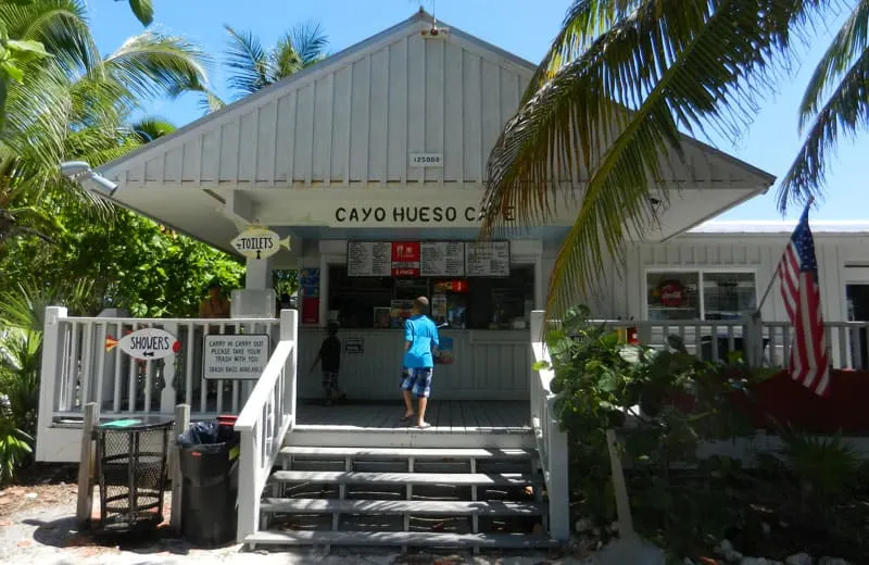 Cayo Hueso Café offers reasonably priced sandwiches, snacks and beverages served on a shaded patio overlooking the beach at Fort Zachary Taylor Historic State Park. (Photo: Bonnie Gross)