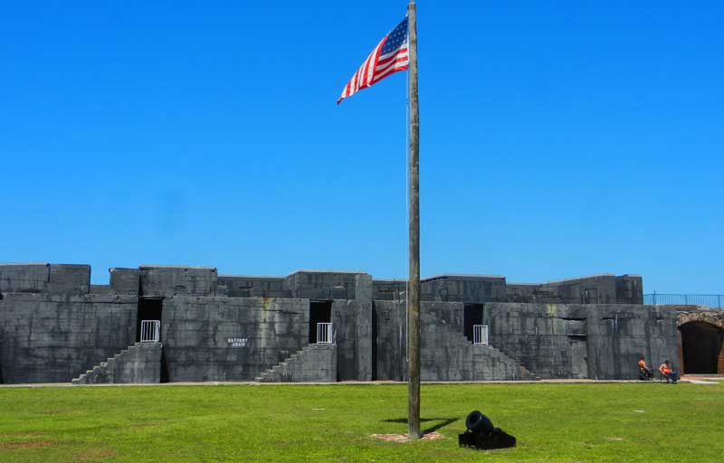 Fort Zachary Taylor was begun in 1845 and took 21 years to complete.