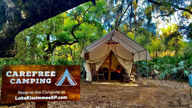 romantic things to do in florida glamping at lake kissimmee state park 1 Five romantic things to do in Florida while sharing your love of nature