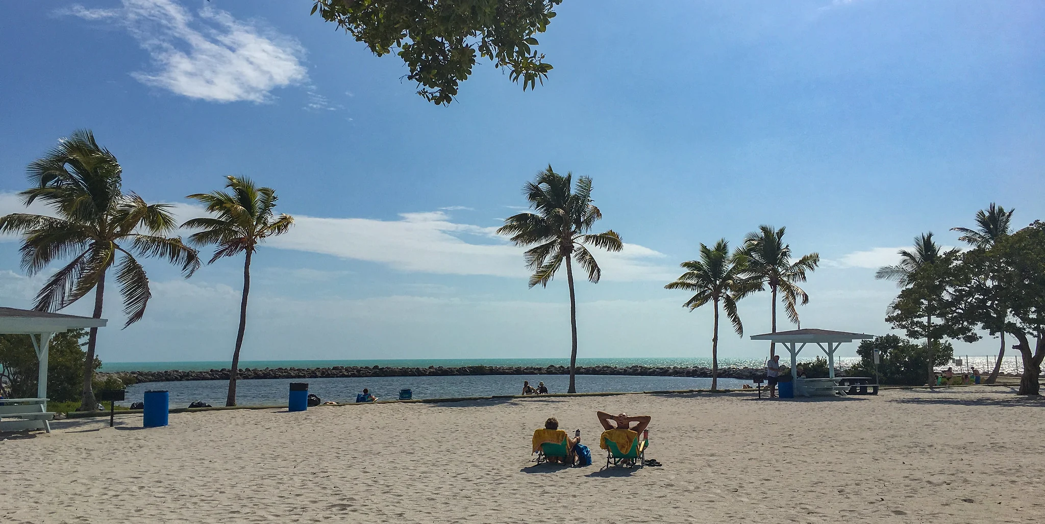 One of the best beaches on the Florida Keys: The beach at Harry Harris Park. (Photo courtesy Monroe County Parks)